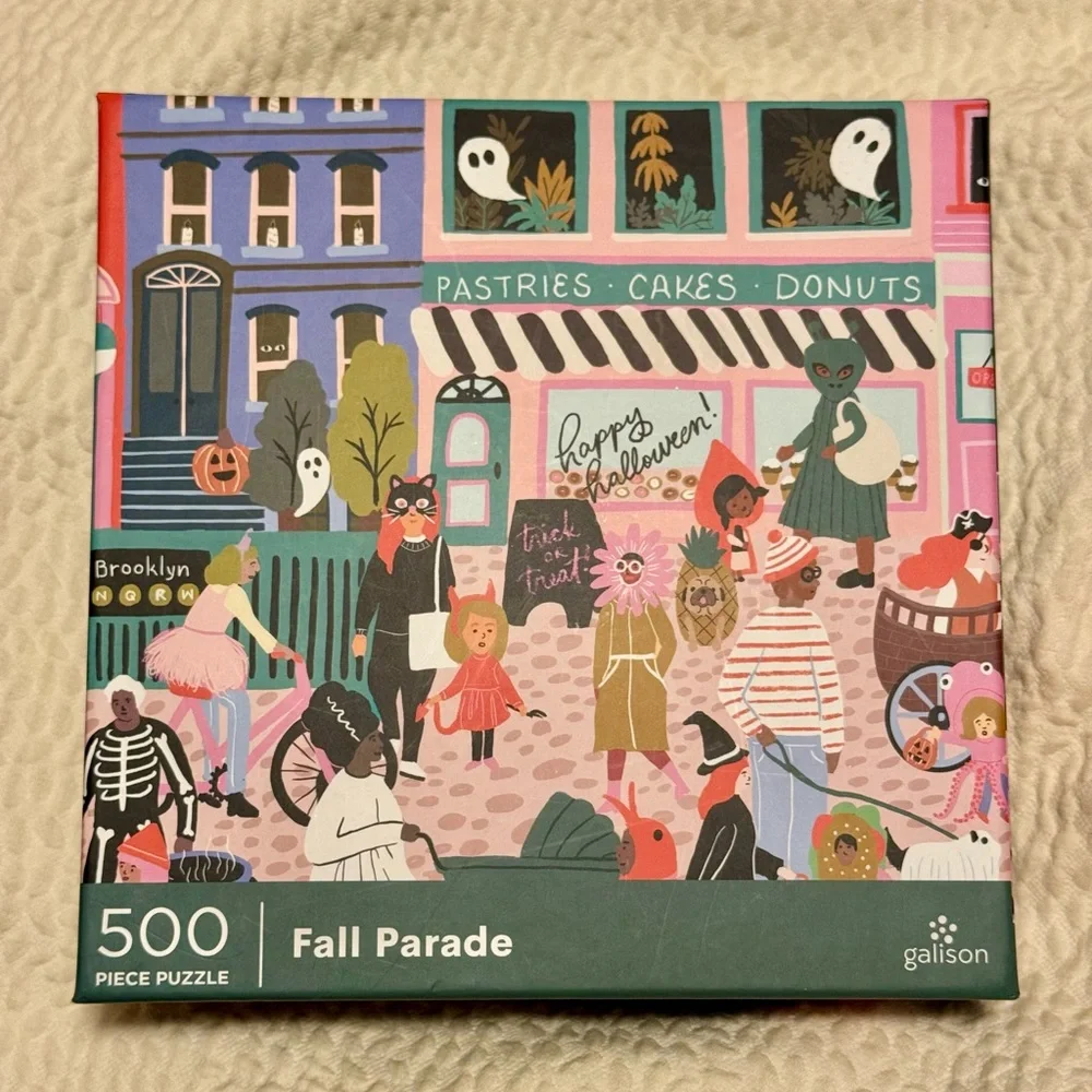 New Galison Fall Parade Puzzle 500 Pieces